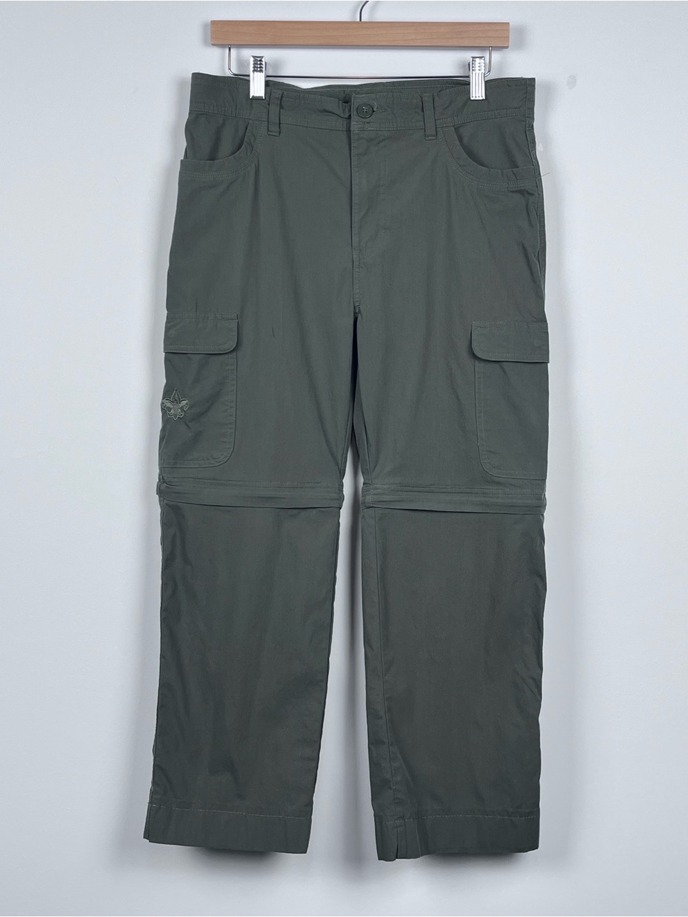 Boy Scouts of America Youth Convertible Cargo Hiking Pants Size 18; Scouting